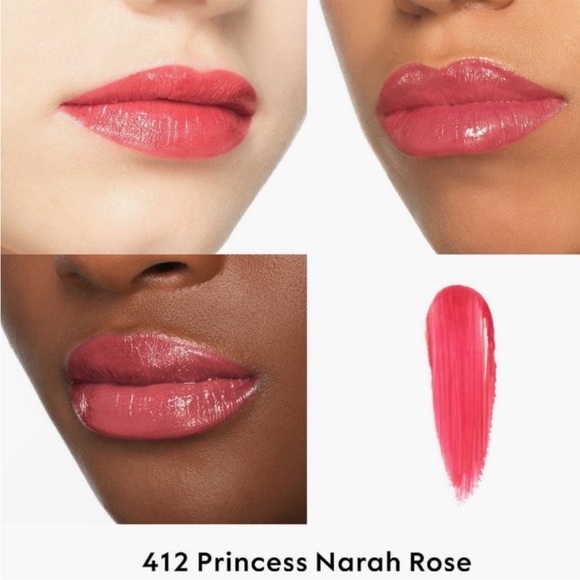 NIB GUCCI ROUGE de BEAUTÉ BRILLIANT GLOW & CARE LIP #412 PRINCESS NARAH … - Picture 4 of 4